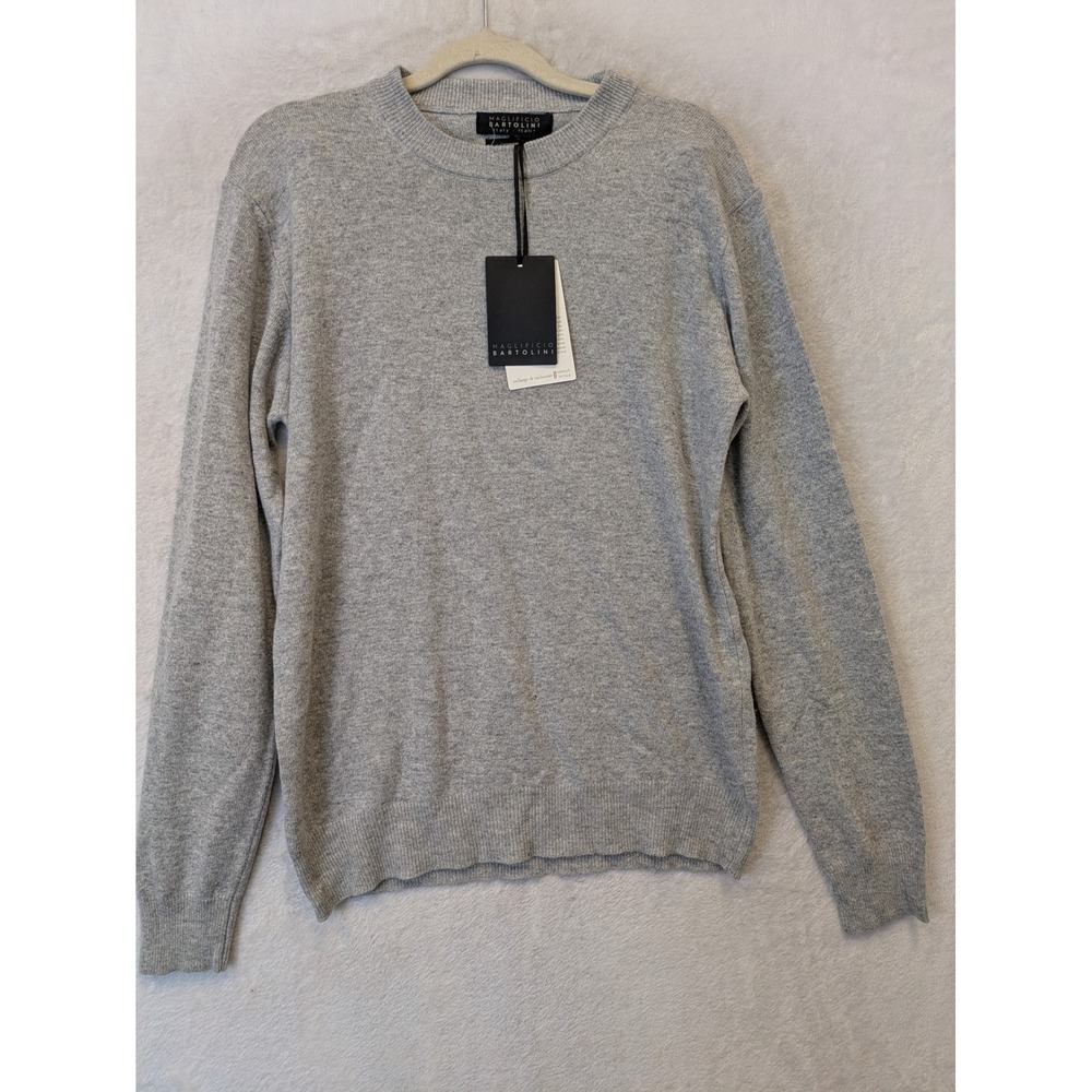Maglificio Bartolini Men's Size M Cashmere Blend Crew Neck Sweater Gray
